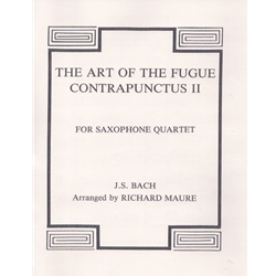 Art of The Fugue: Contrapunctus II - Sax Quartet (SATB)