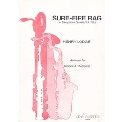 Sure-Fire Rag - Saxophone Quartet (SATB)