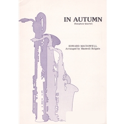 In Autumn - Saxophone Quartet (SATB)