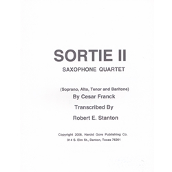 Sortie II - Saxophone Quartet (SATB)