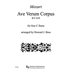 Ave Vernum Corpus K.V. 618 - Flute Quartet