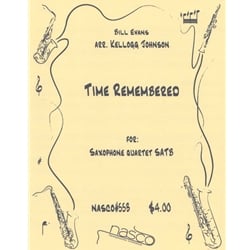 Time Remembered - Saxophone Quartet (S/AATB)