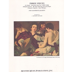 3 Pieces - Saxophone Quartet (SATB)