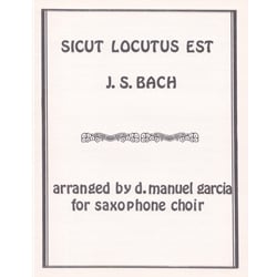 Sicut Locutus Est - Saxophone Sextet (or Quintet)