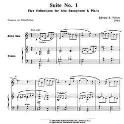 Suite No. 1 - Alto Saxophone and Piano