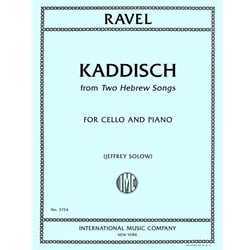 Kaddisch from "Two Hebrew Songs" - Cello and Piano