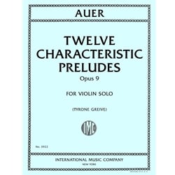 12 Characteristic Preludes, Op. 9 - Violin Study