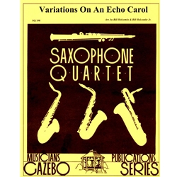 Variations on an Echo Carol - Sax Quartet (SATB)