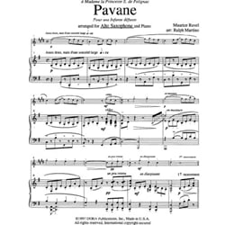 Pavane for a Dead Princess (Pavane pour une infante défunte) - Alto Sax and Piano