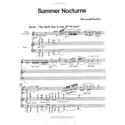 Summer Nocturne - Alto Saxophone and Piano