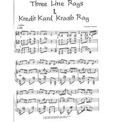 3 Line Rags - Alto Saxophone and Piano