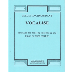 Vocalise, Op. 34, No. 14 - Baritone Saxophone and Piano