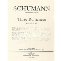 3 Romances - Bassoon Solo Part