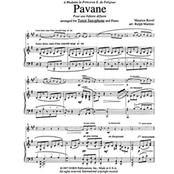 Pavane pour une infante défunte - Tenor Saxophone and Piano