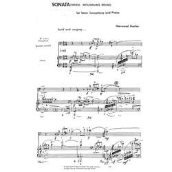 Sonata: When Mountains Rising - Tenor Saxophone and Piano