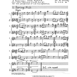 3 American Folk Hymns - Saxophone Duet