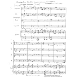 Concertino No. 2 for Saxophone Quartet (SATB) and Piano