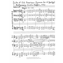 Suite of Old American Hymns - Saxophone Choir