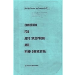 Concerto for Alto Saxophone and Wind Orchestra