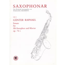 Sonata for Alto Saxophone and Piano Op. 74a