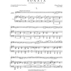 Sonata in A Major - Baritone Saxophone and Piano