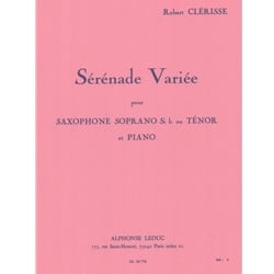 Serenade Variee - Tenor (or Soprano) Saxophone and Piano