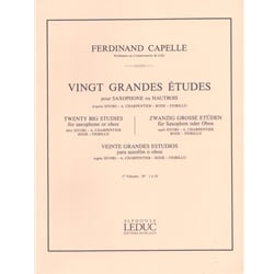 20 Grandes Etudes Volume 1 - Saxophone or Oboe