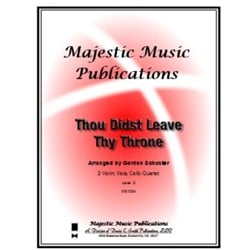 Thou Didst Leave Thy Throne - String Quartet