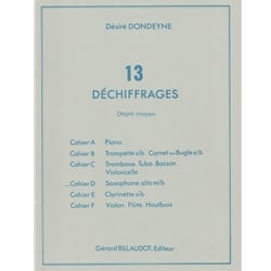 13 Dechiffrages - Alto Saxophone