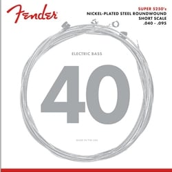 Fender Super 5250 Bass Strings, Short Scale, .040-.095, Nickel-Plated Steel Roundwound