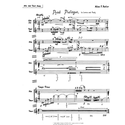 Dyad Dialogue - Alto and Tenor Sax Duet