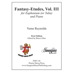 Fantasy-Etudes, Volume 3 - Euphonium (or Tuba) and Piano (First Edition)