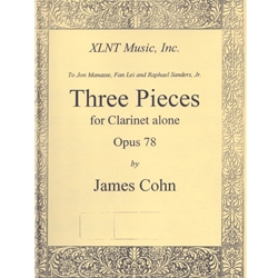 3 Pieces for Clarinet Alone Op. 78