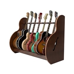 Session™ Deluxe 7 Guitar Stand in Walnut