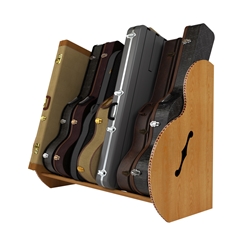 Studio™ Deluxe Guitar Case Rack - Red Oak, Grande