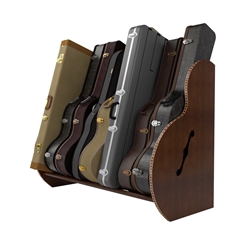 Studio™ Deluxe Guitar Case Rack - Walnut, Grande