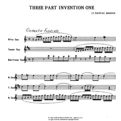 3-Part Invention No. 1 - Saxophone Trio (ATB)