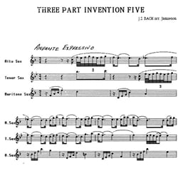 3-Part Invention No. 5 - Saxophone Trio (ATB)