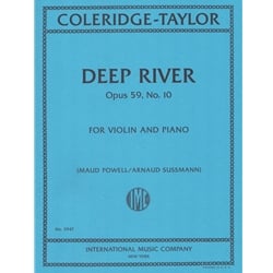 Deep River, Opus 59, No. 10 - Violin and Piano