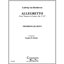 Allegretto from Sonata in C-sharp minor, Op. 27 No. 2 - Trombone Quartet