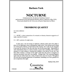 Nocturne - Trombone Quartet