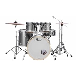 Pearl Export 5-pc Drum Set with Hardware 22/16/14/13/12 - Smokey Chrome