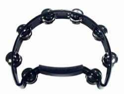 WestCo TA7202 Half Moon Tambourine - Black