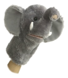 Aurora 10" Elephant Puppet