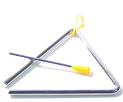 Trophy 8-in Triangle with Striker and Holder