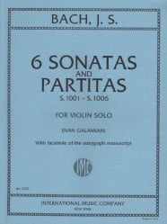 6 Sonatas and Partitas, S. 1001-1006 - Violin Unaccompanied