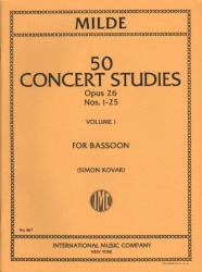 50 Concert Studies Op. 26, Vol. 1 - Bassoon
