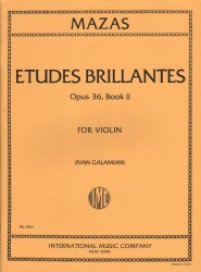 Etudes Brillantes, Op. 36, Book 2 - Violin
