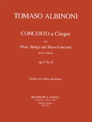 Concerto in G Minor Op. 9 No. 8 - Oboe and Piano