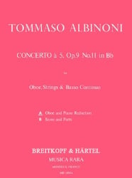 Concerto in B-flat Op. 9 No. 11 - Oboe and Piano